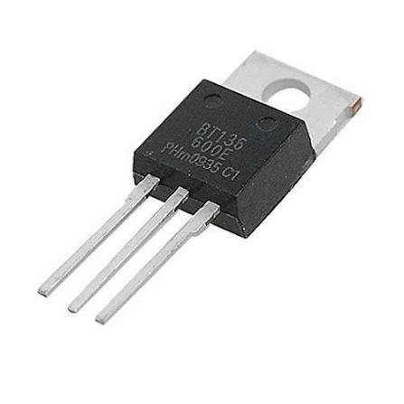 BT136 TRIAC TO-220 for AC Load Control & Power Switching