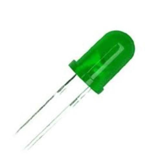 Green 5mm LED Through-Hole (2-Pin)