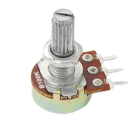 100kΩ Rotary Potentiometer Through-Hole Variable Resistor media 1