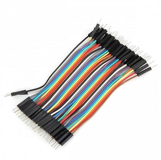 Male to Male Jumper Wires for Breadboard & Arduino (40-Pin Ribbon)